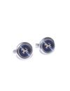 YouBella Jewellery Valentine Gifts for Men Latest Stylish Horse Silver Blue Formal Cuff Links Cufflinks Set for Men